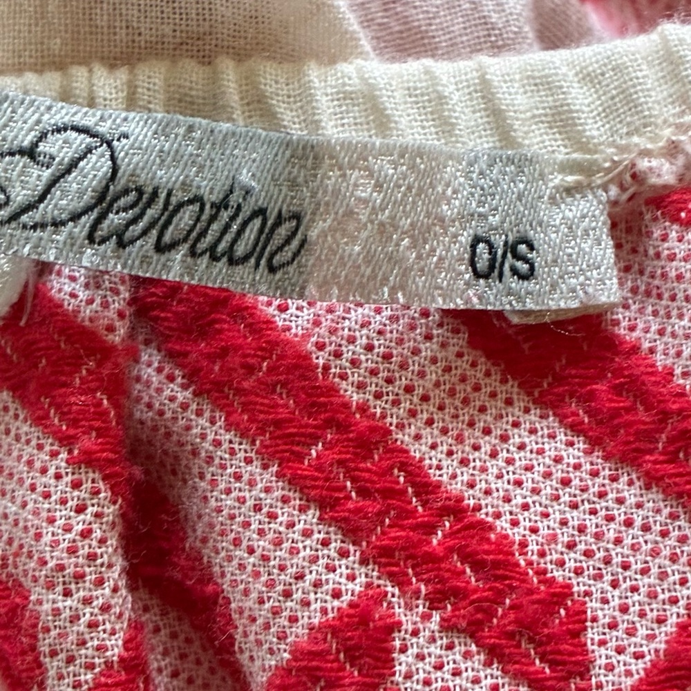 Devotion Red And Cream Patterned Spaghetti Strap … - image 4